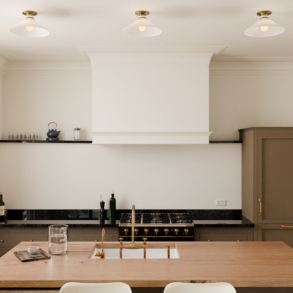 Aurenza Flush Mount – Farmhouse Ceiling Light with Simple Elegant Design