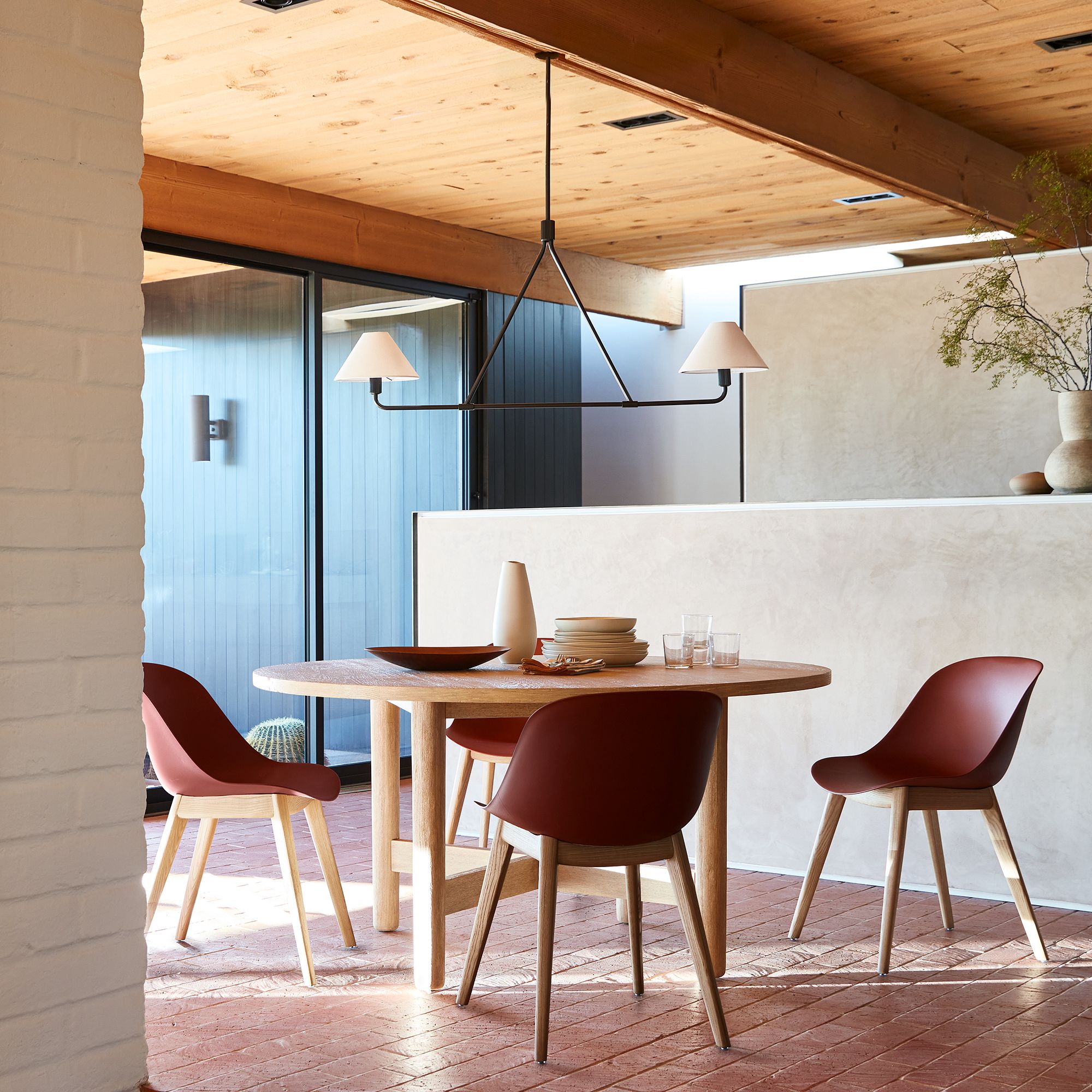 Diora Linen Adjustable Chandelier - Metal Modern Fixture for Living Room