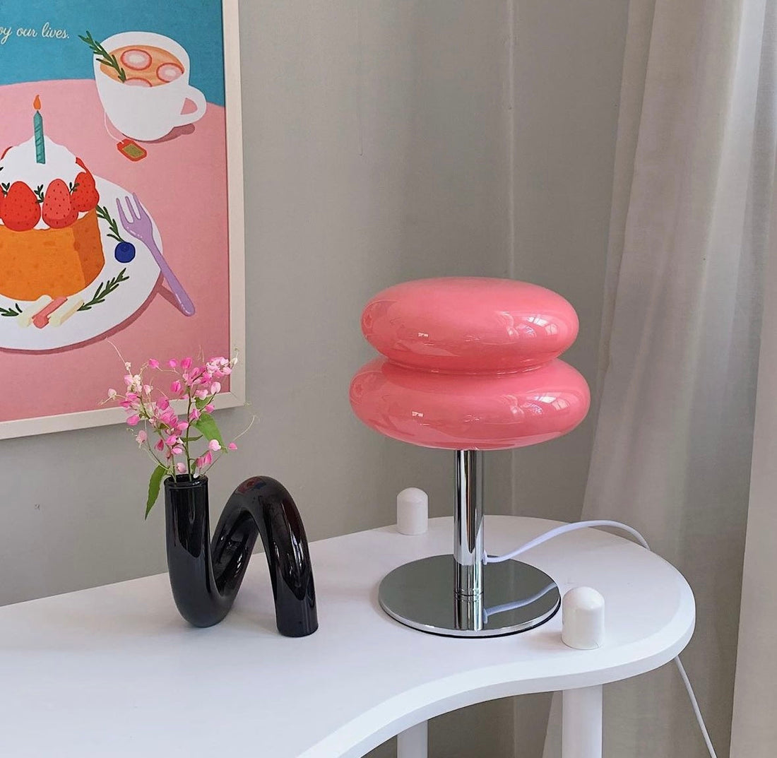 Lollipop Table Lamp Retro Bauhaus Style – Double Layer Bedroom Light