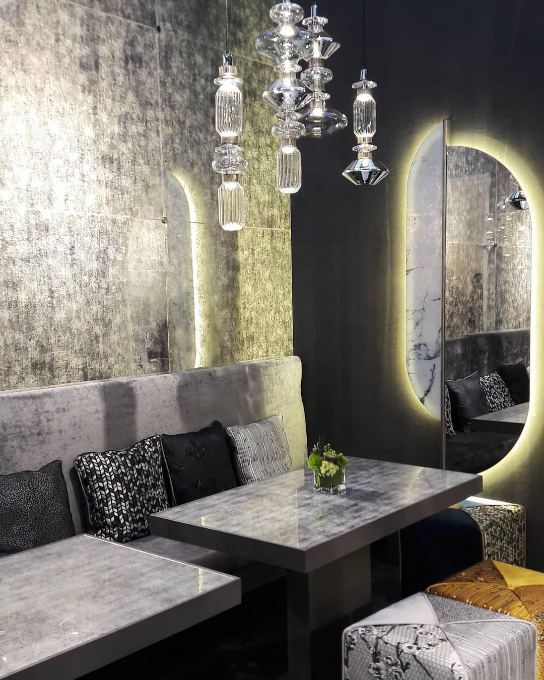 Sleek Hanging Light - Iron Metal Glass Gold Clear Hardwired Atmosphere