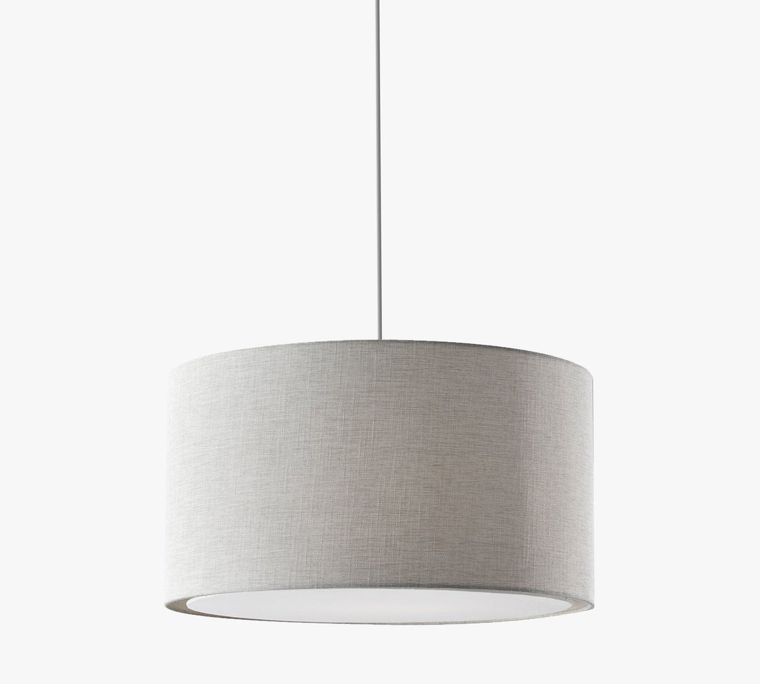 Suspension tambour en tissu Dumora - Suspension design en lin