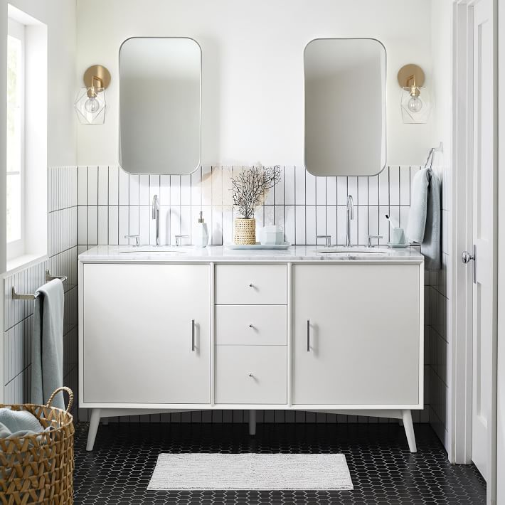 Talvior Geometric Modern Bathroom Sconce - Faceted Shade Light in Luxe Finishes