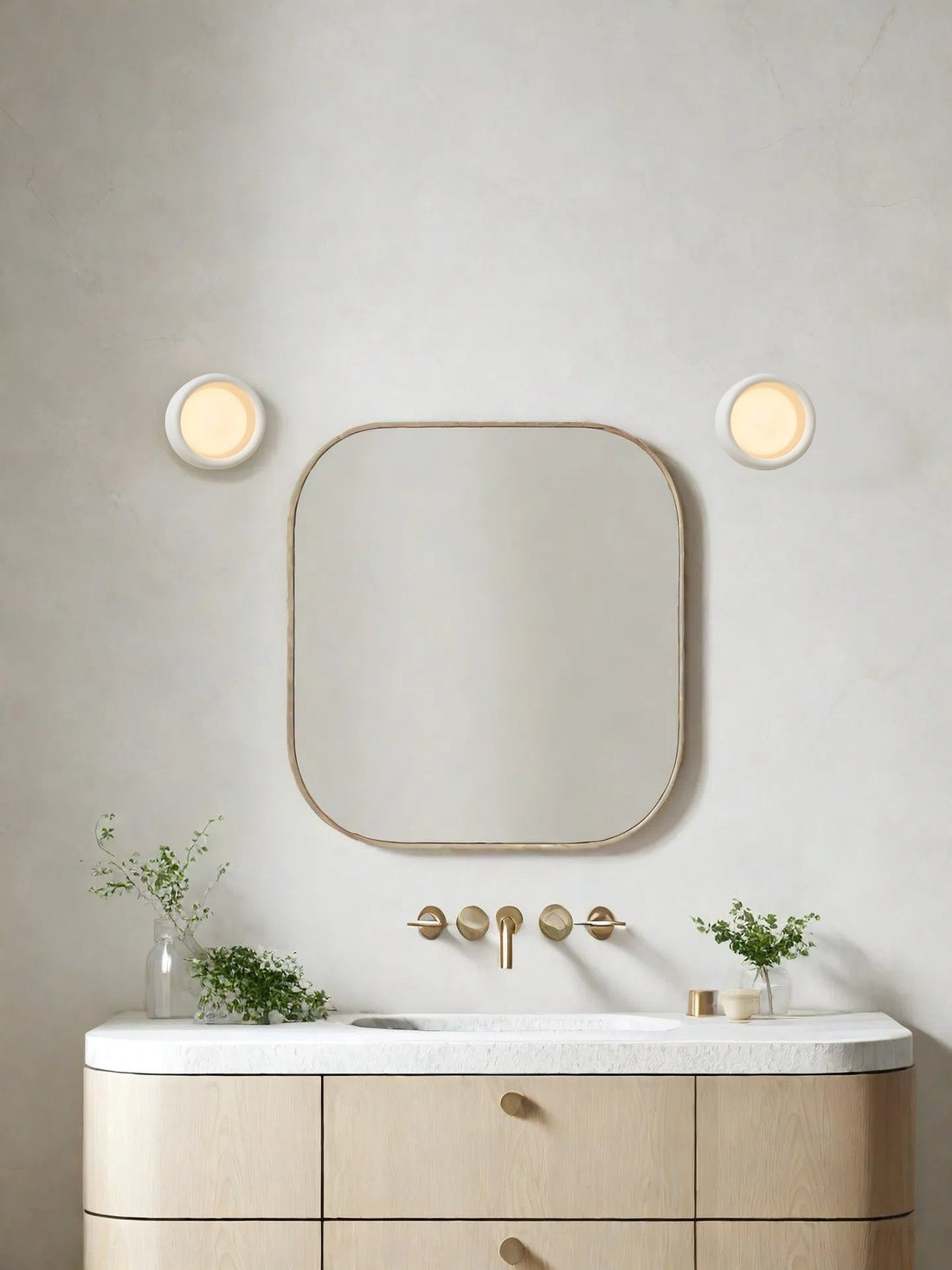 Decorative Porcelain Flush Mount Wall Sconce
