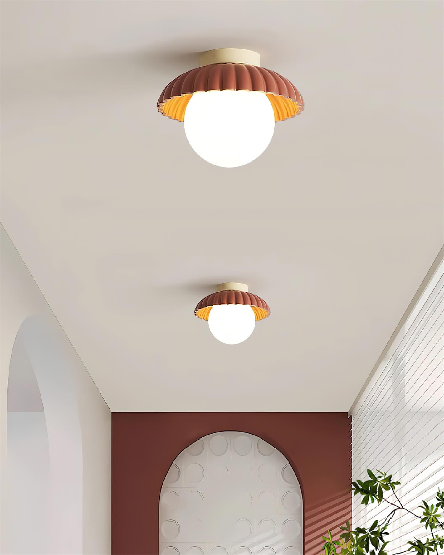 Classy Alien Cream Style Ceiling Light with Classic Round Shape