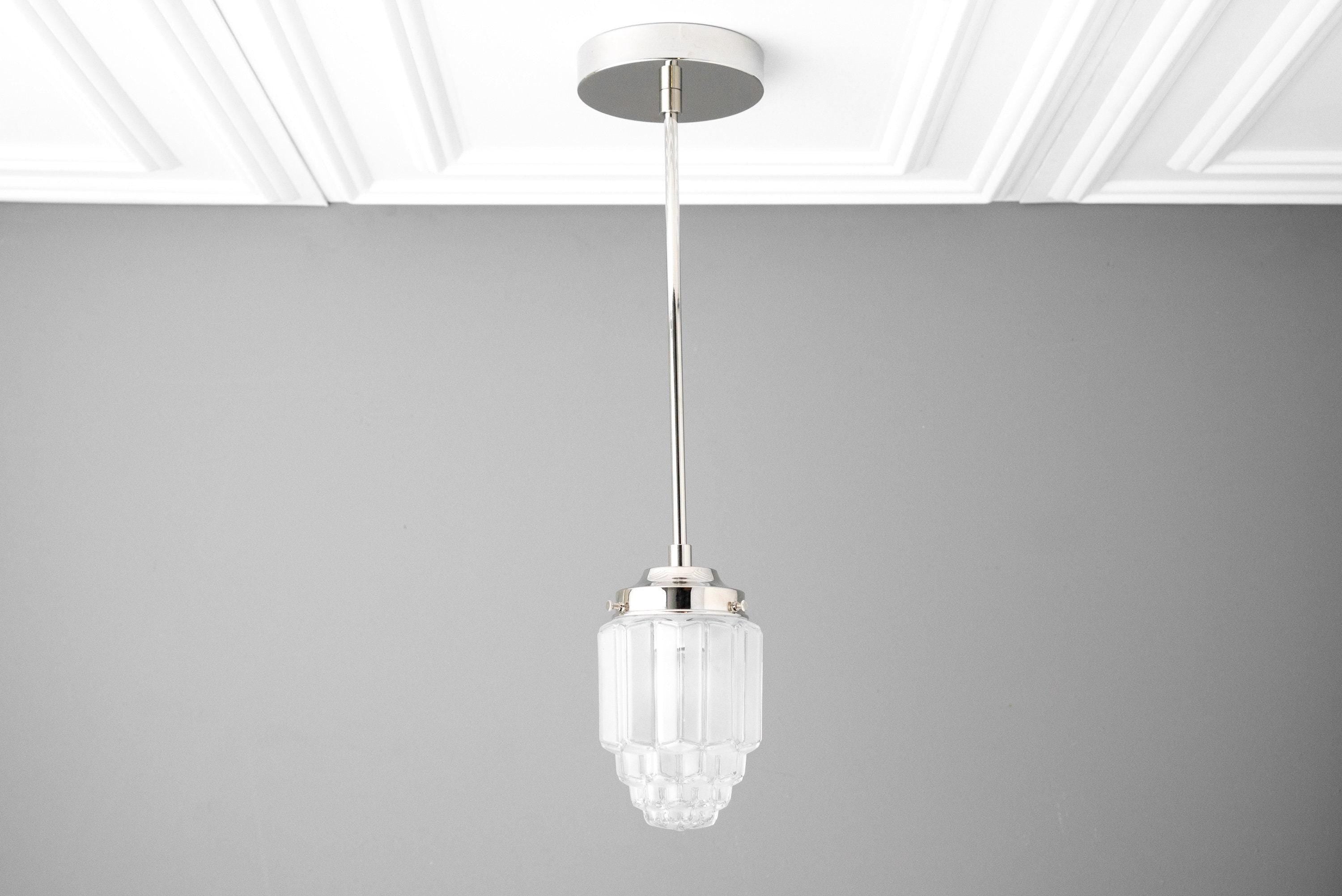 Tierlux Glass Pendant Light - Art Deco Globe Design