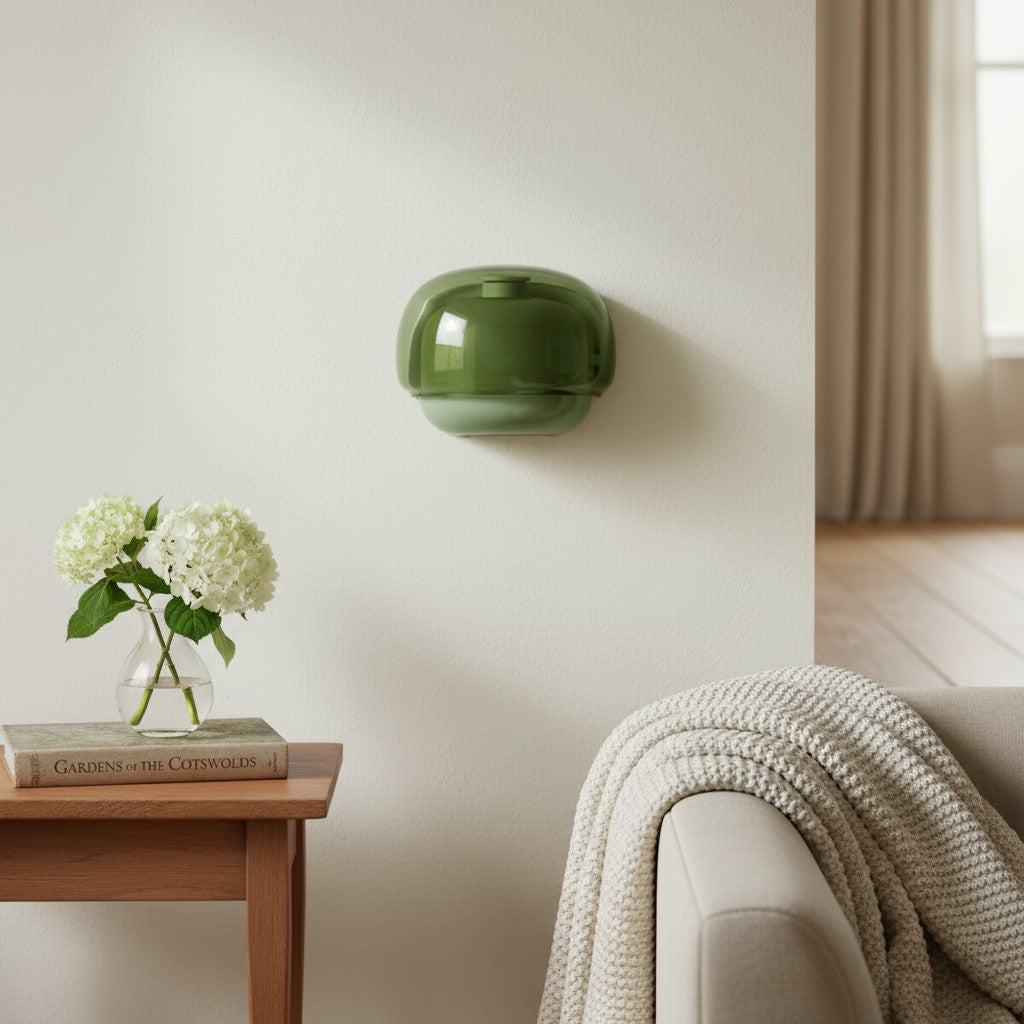 Clinco Colored Modern Vintage Glass Wall Lamp - Soft Mushroom Glow