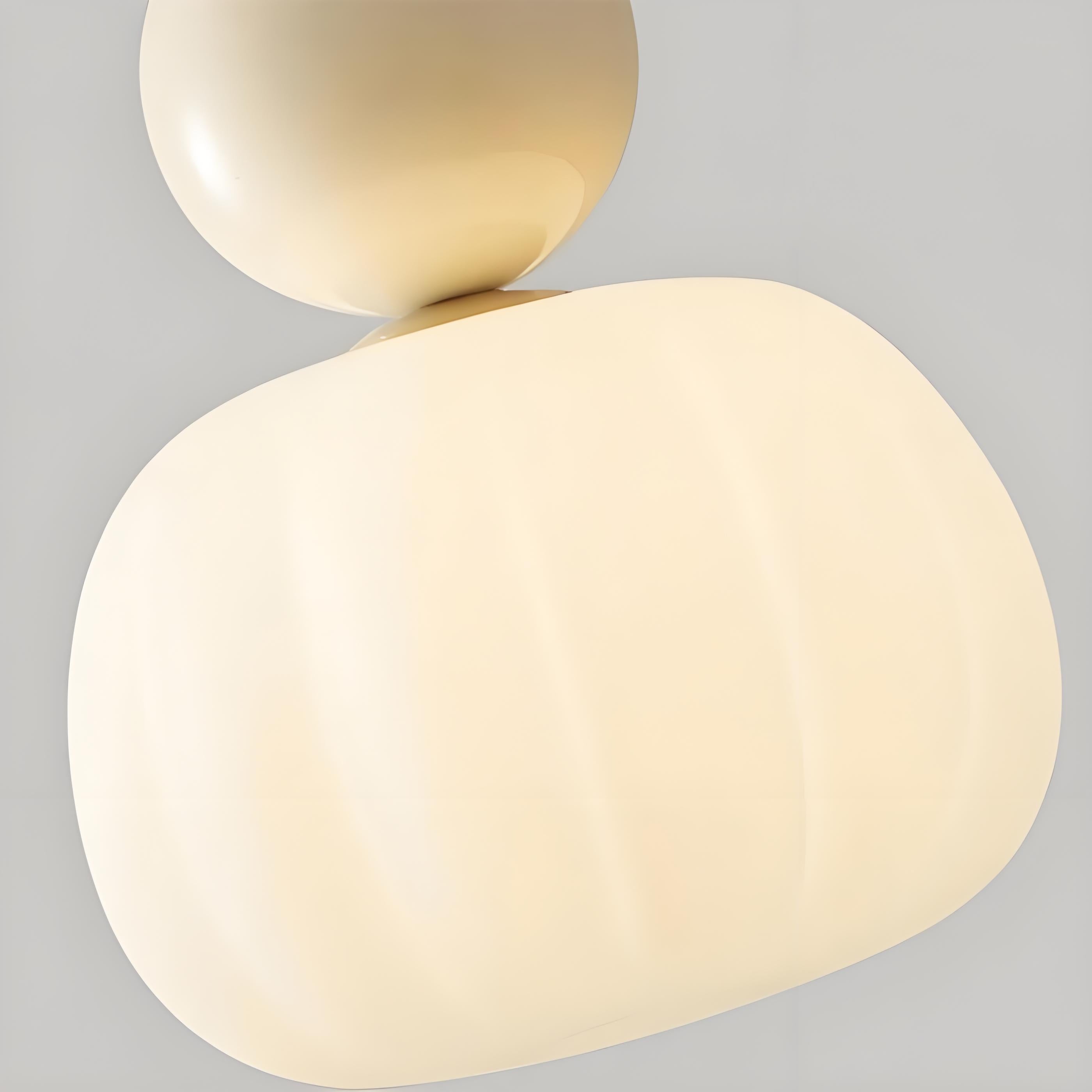 Candy Shape Pendant Lamp – Modern Cream Art Deco Hanging Light