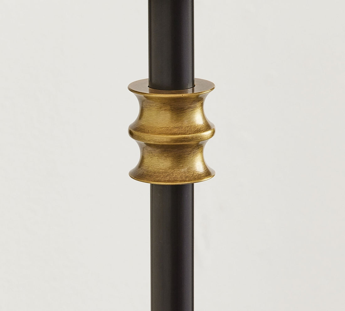 Calin White Linen Shade Wall Light - Classic Iron Sconce for Hallway