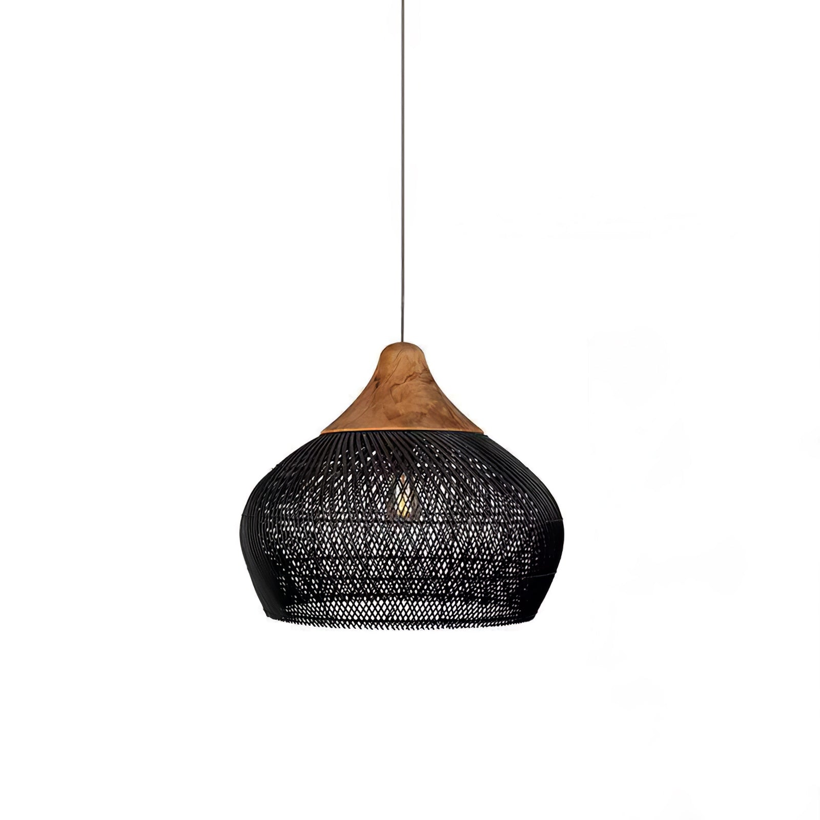 Harp Braided Rattan Pendant Lamp