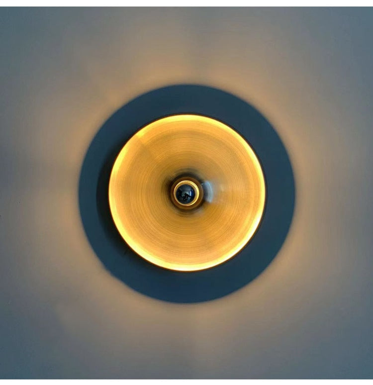 Plafonnier disque élégant de l'ère spatiale, chrome, or, blanc, noir, non dimmable