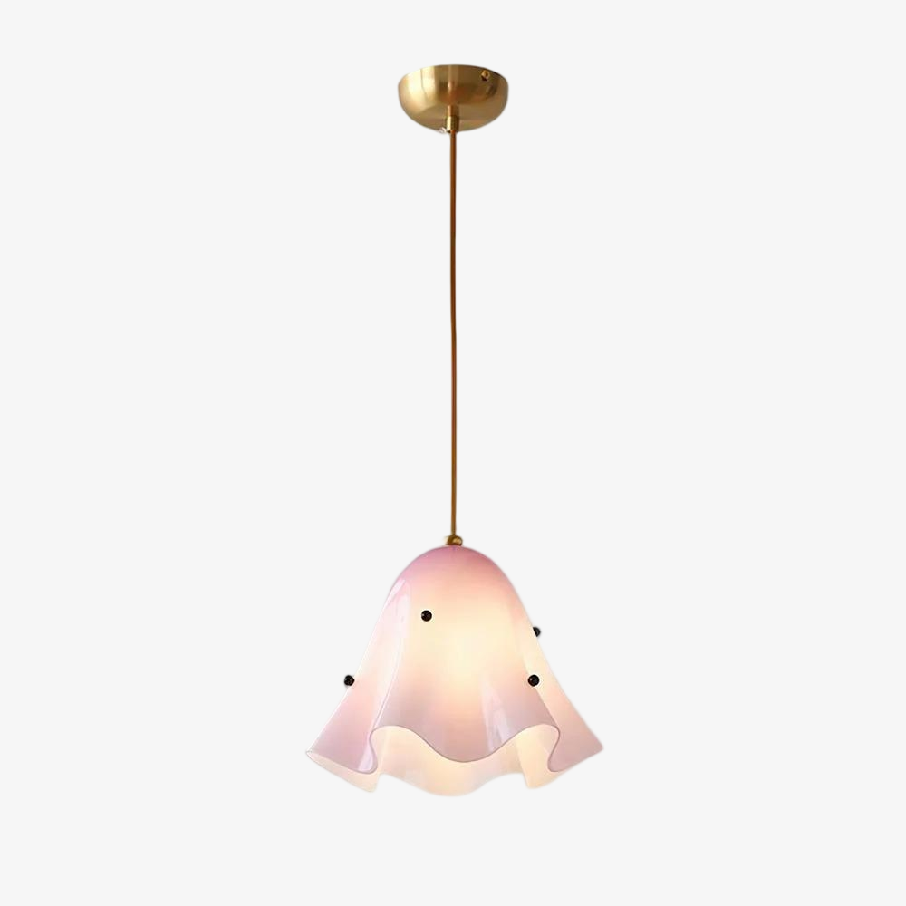 Bellina Artistic Glass Pendant Light - Modern Bloom Inspired Hanging Ceiling Lamp
