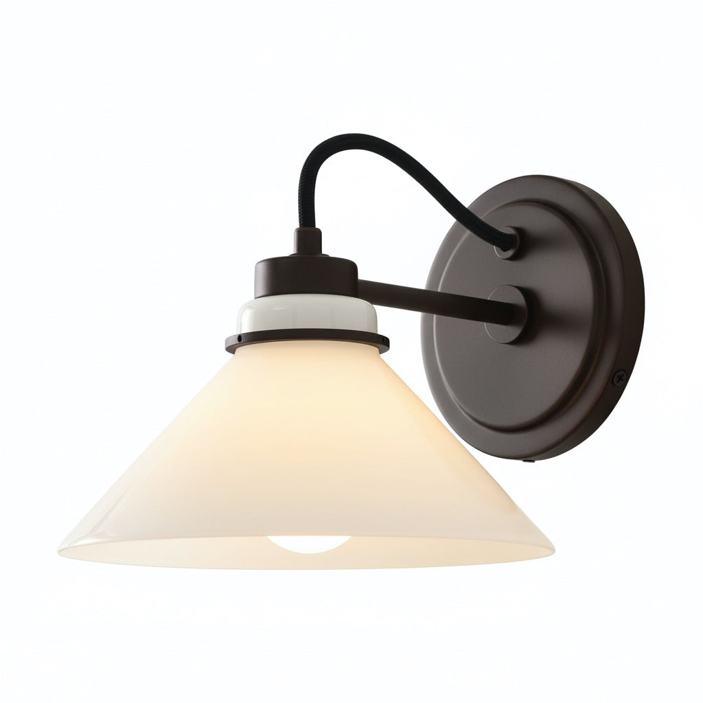 Aurenza Sconce – Farmhouse Wall Light with Metal Accents for Cozy Spaces