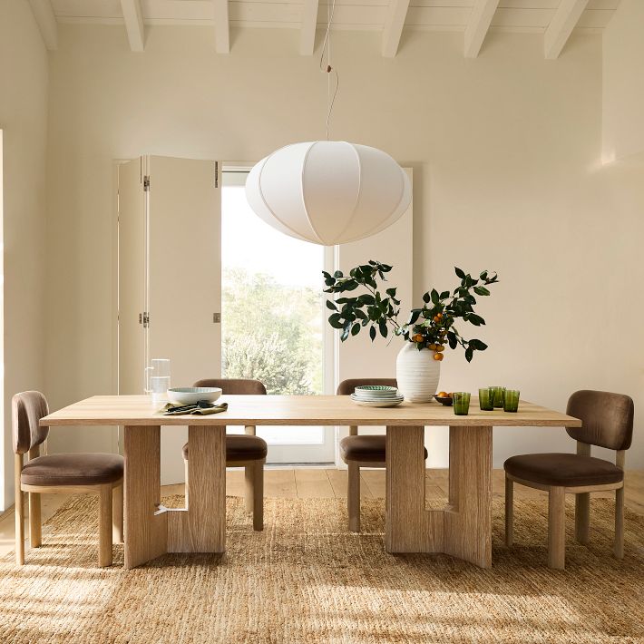 Alvian Linen Pendant Light - Adjustable Ball Dining Table Lighting