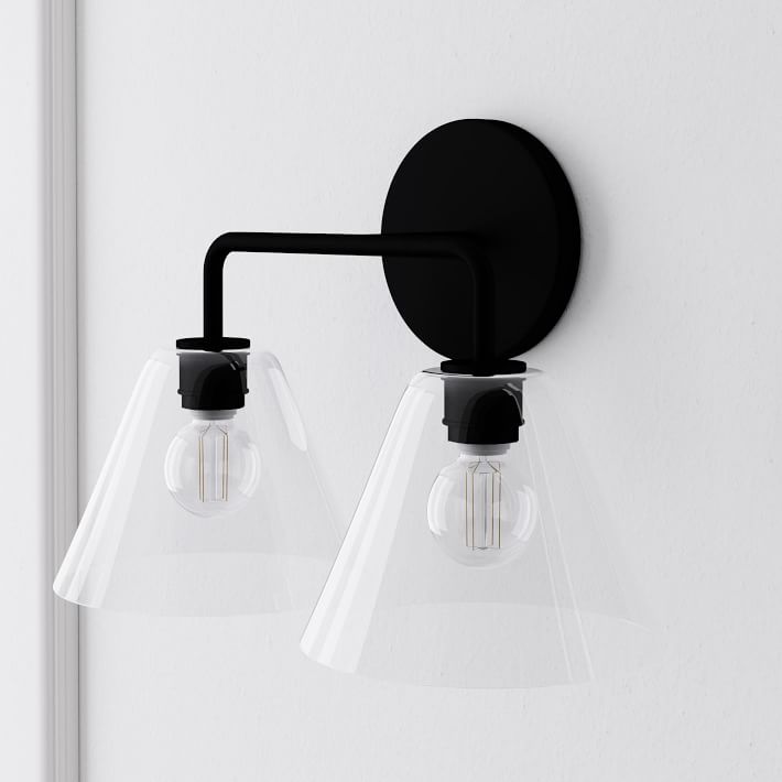 Applique murale Conica Cone - Éclairage moderne en verre à 1, 2 ou 3 lumières