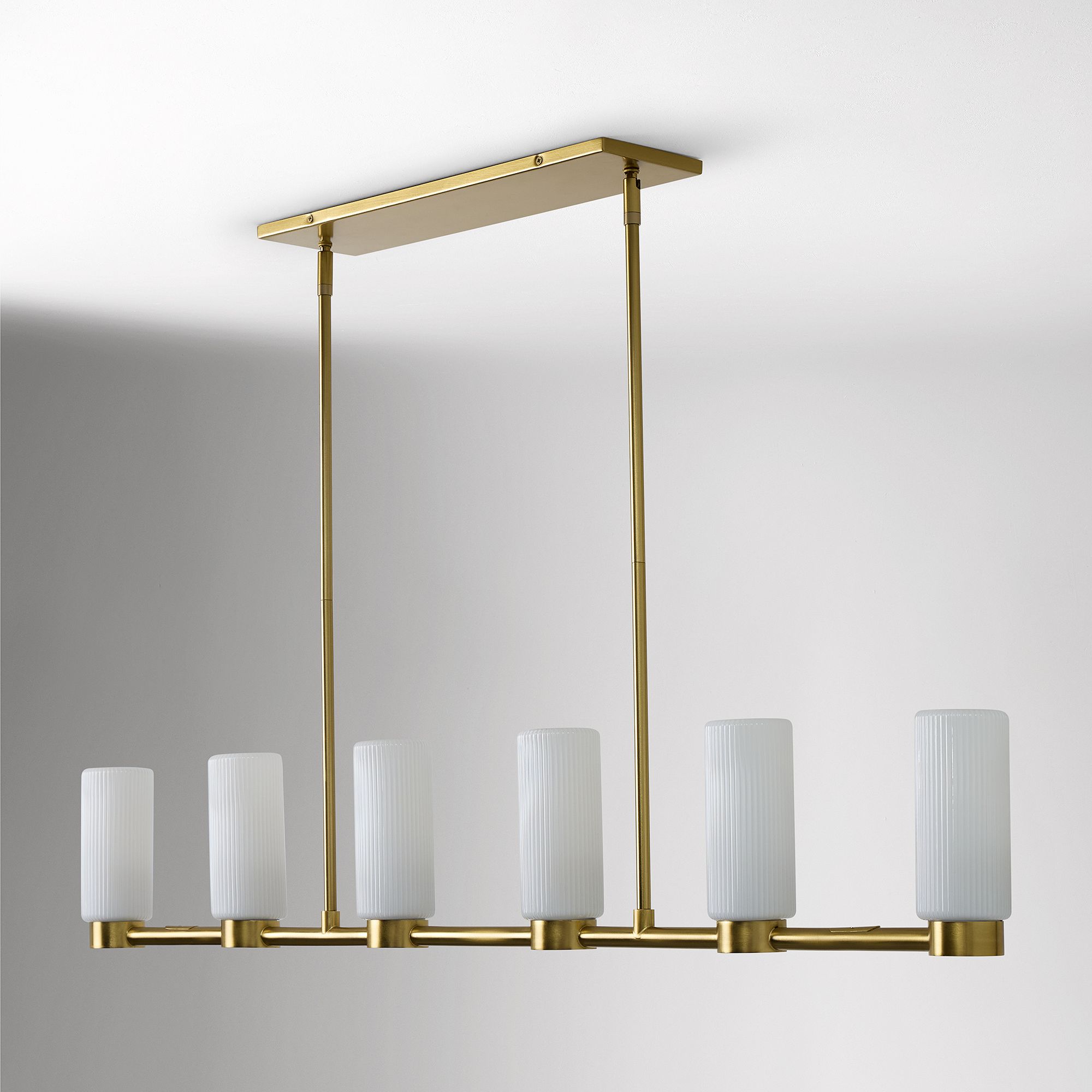 Rivora Fluted Glass Chandelier – Elegant Ribbed Lasting Design