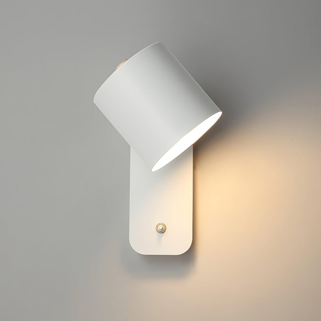 Applique murale cylindrique rotative — Éclairage d'intérieur minimaliste en métal