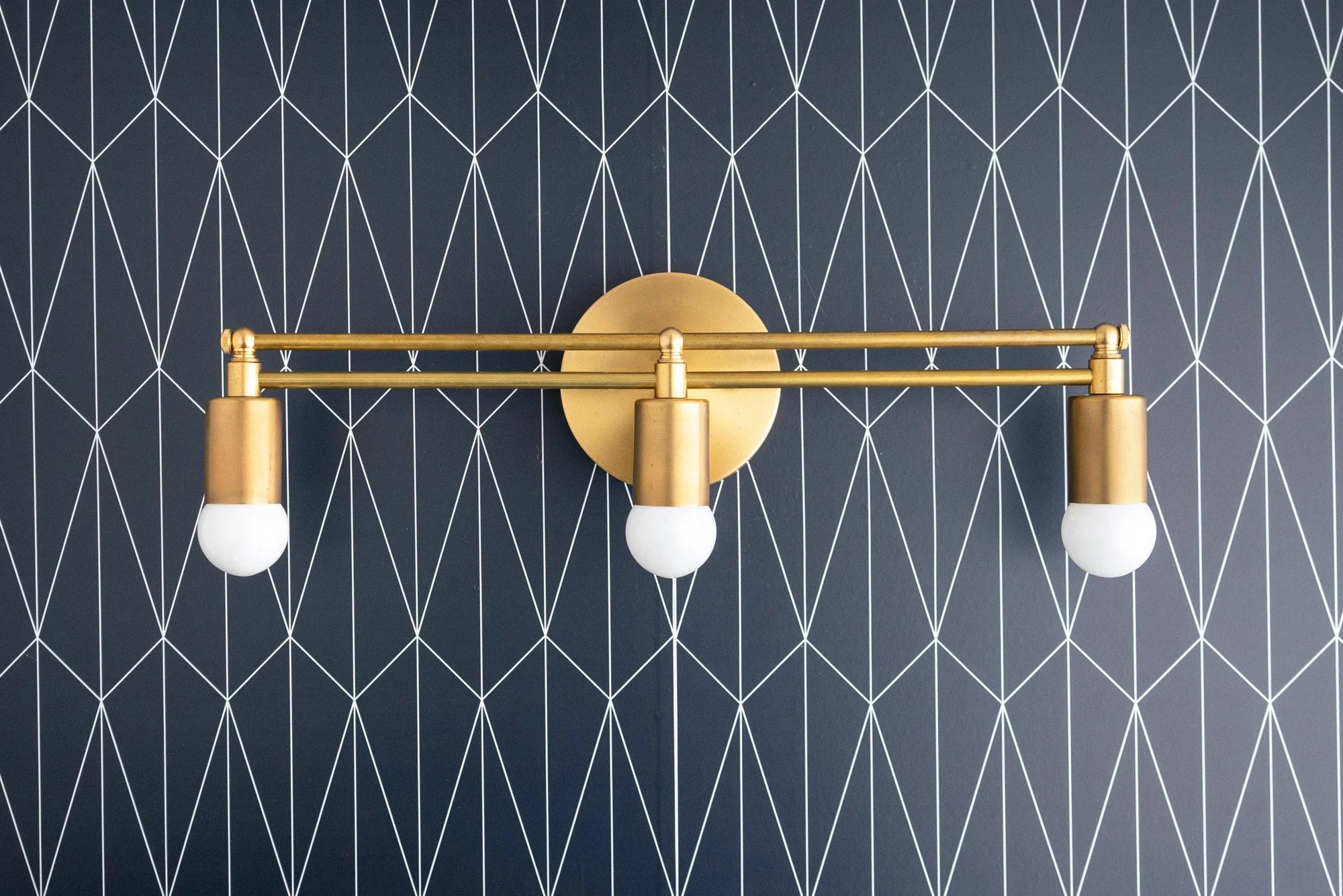 Mobilux Line Modern Vanity Light - Bathroom Wall Fixture in Art Deco Style