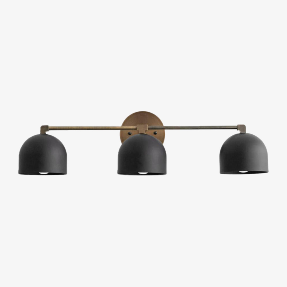 Metio Dome Mid-Century Deep Ball Vanity Lamp - Brass Wall Sconce