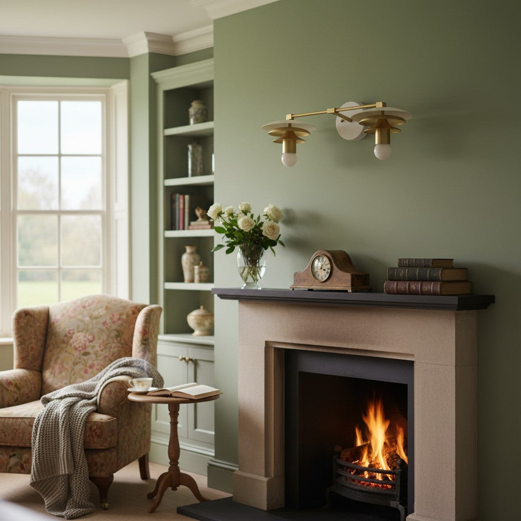 Artivo Layered Brass Vanity Light - Modern Sleek Style Home Bath Accent