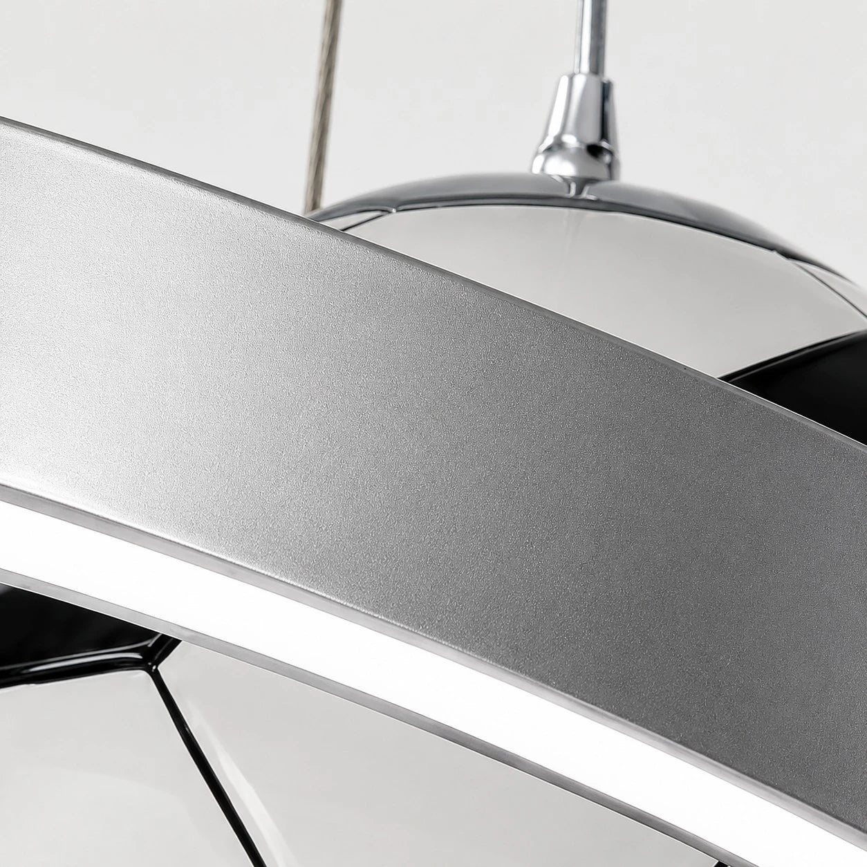 Silver ring integrated LED detail