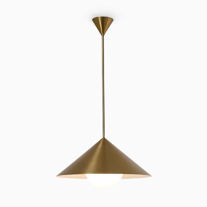 Brivana Adjustable Pendant – Cone Shade Light for Kitchen or Dining