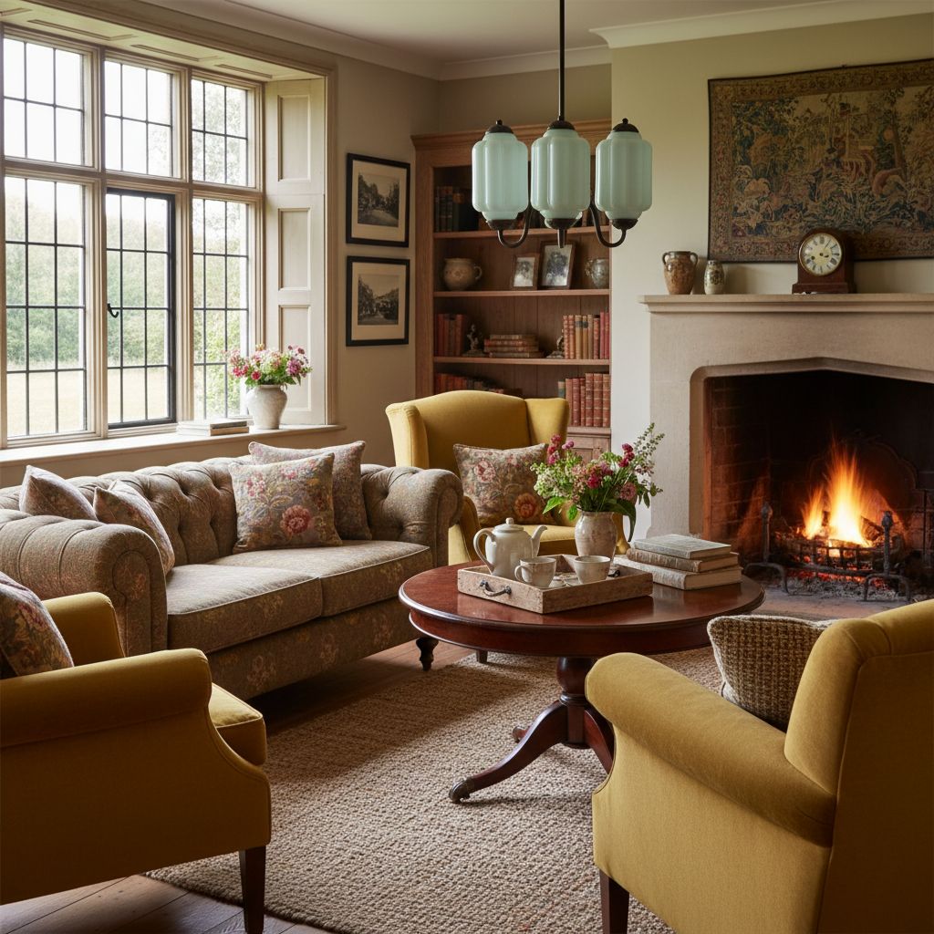 Eloise Vintage Glass Chandelier - Milk Glass Home Accent