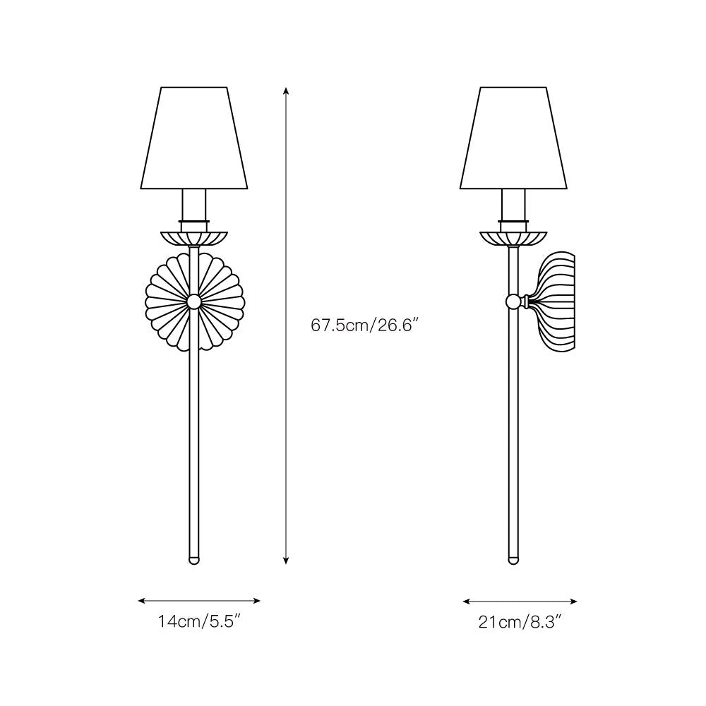 Catina Clove Wall Sconce Double