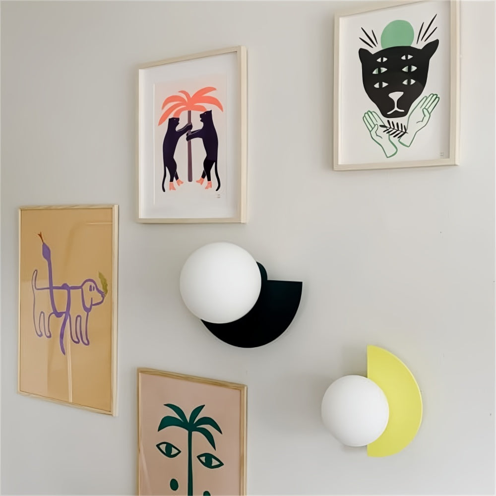 Colourful Orb Wall Lamp – Macaron Style Wall Lamp