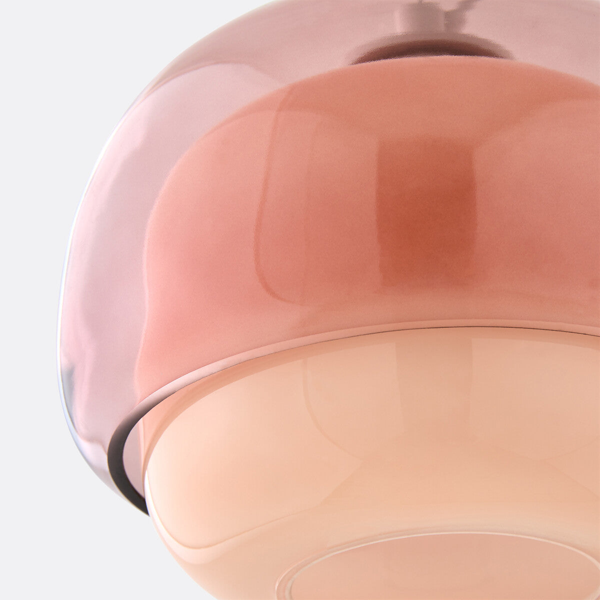 Clinco Modern Mushroom Pendant Light - Colored Glass Hanging Light