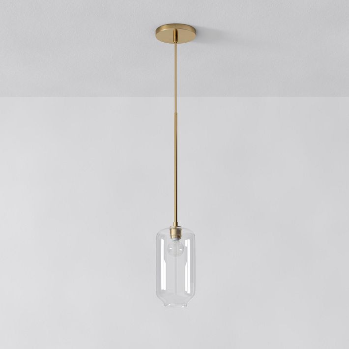 Lumivelle Pebble Pendant Light - Adjustable Glass Shade - Modern Lighting