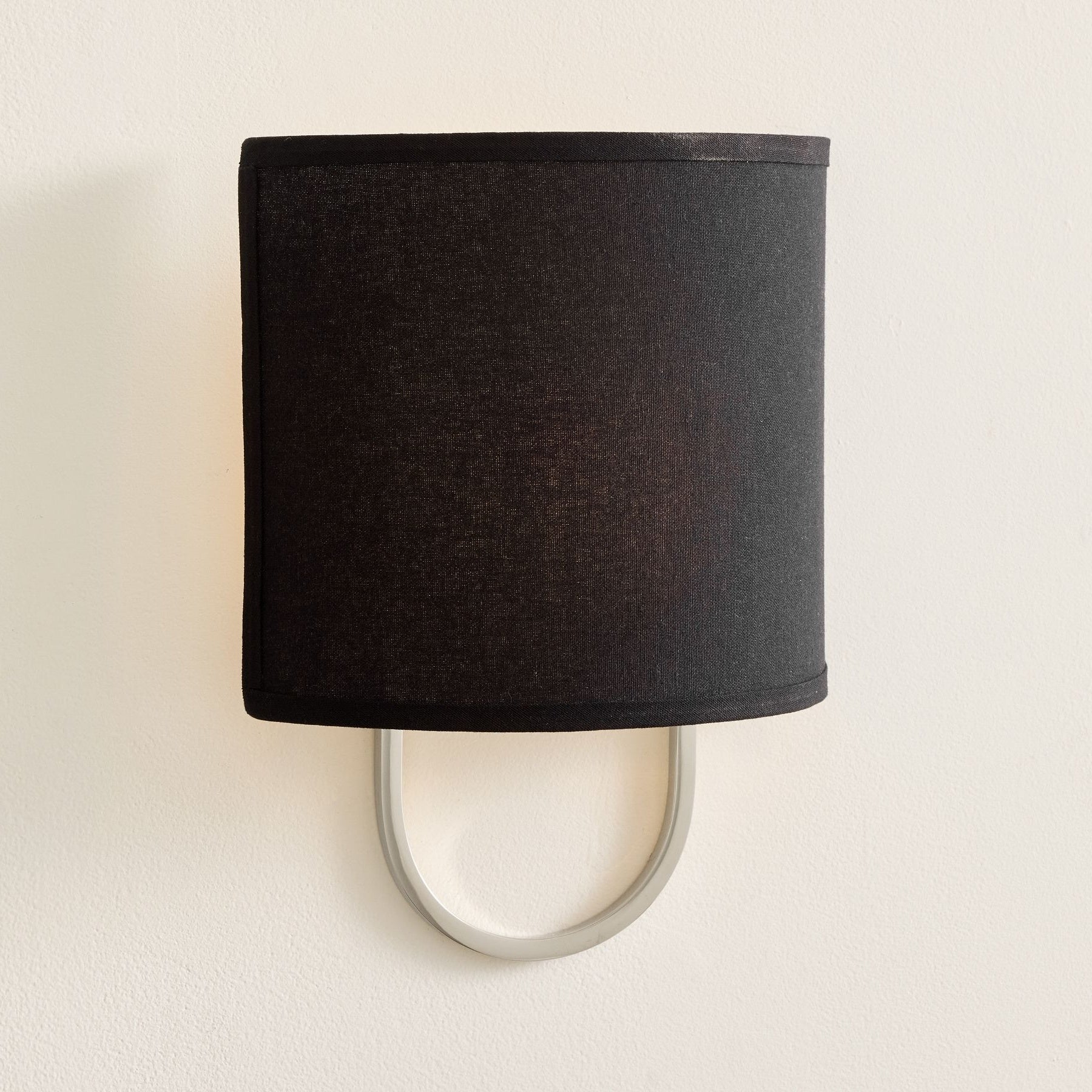 Nolvara Fabric Shade Wall Sconce - Metal Arm Elegant Light for Bedroom