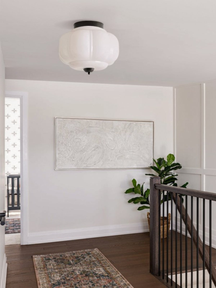 Stylish Green Glass Ceiling Light