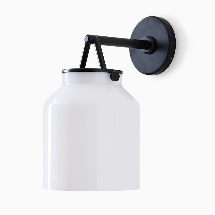 Applique murale d'extérieur minimaliste Hanton – Applique industrielle en métal mat pour espaces modernes