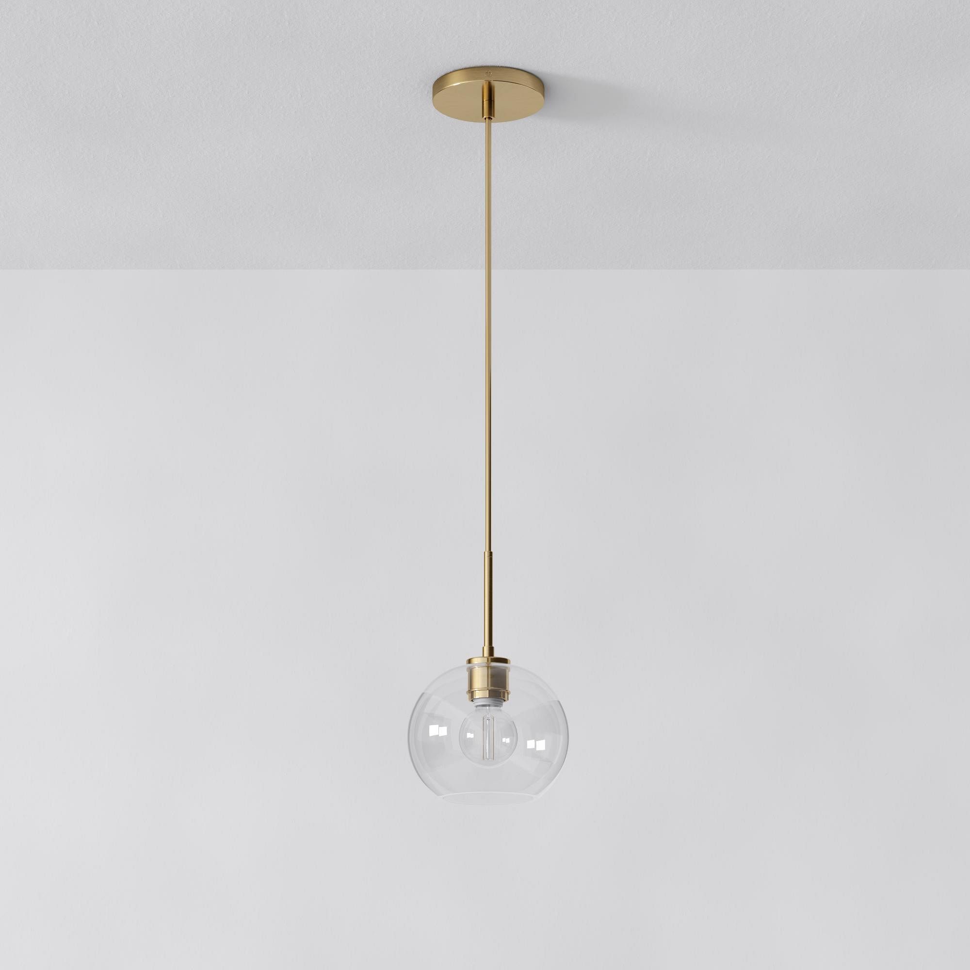 Selvion Sculptural Globe Pendant Light - Modern Glass Pendant Lamp - Sleek Design