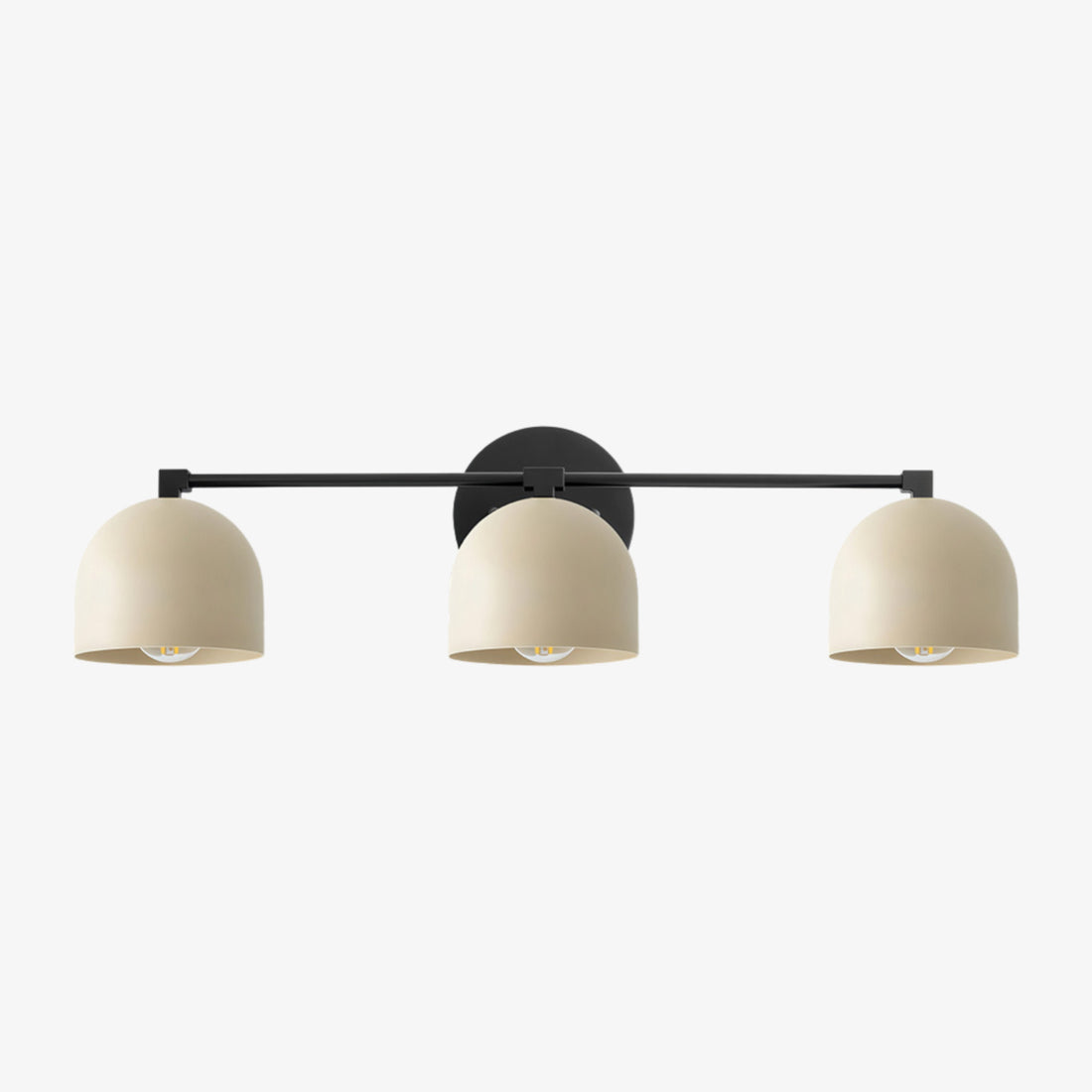 Metio Dome Mid-Century Deep Ball Vanity Lamp - Brass Wall Sconce