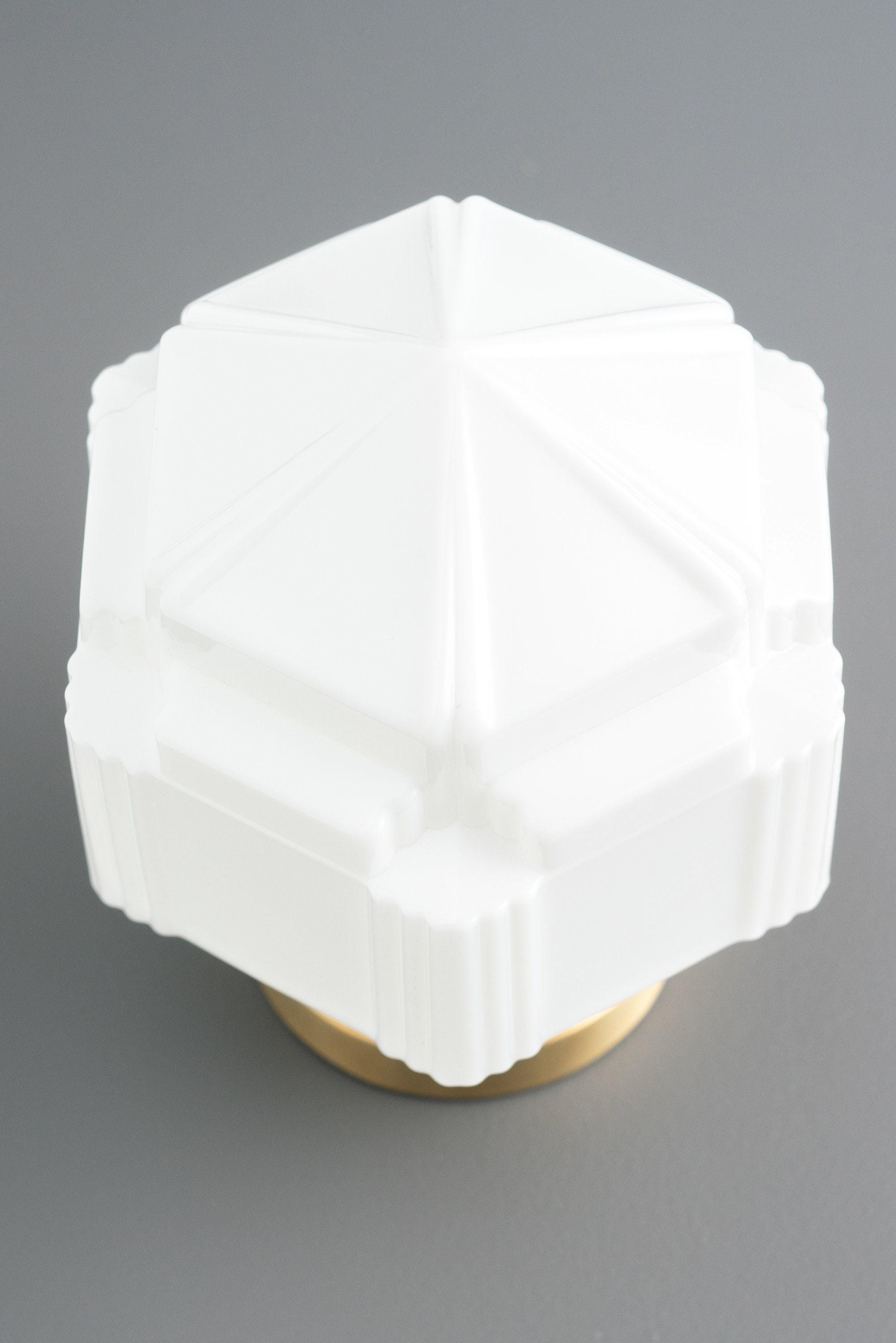 Geotower Glass Art Deco Ceiling Light - Glass Fixture - Elegant Home Lighting