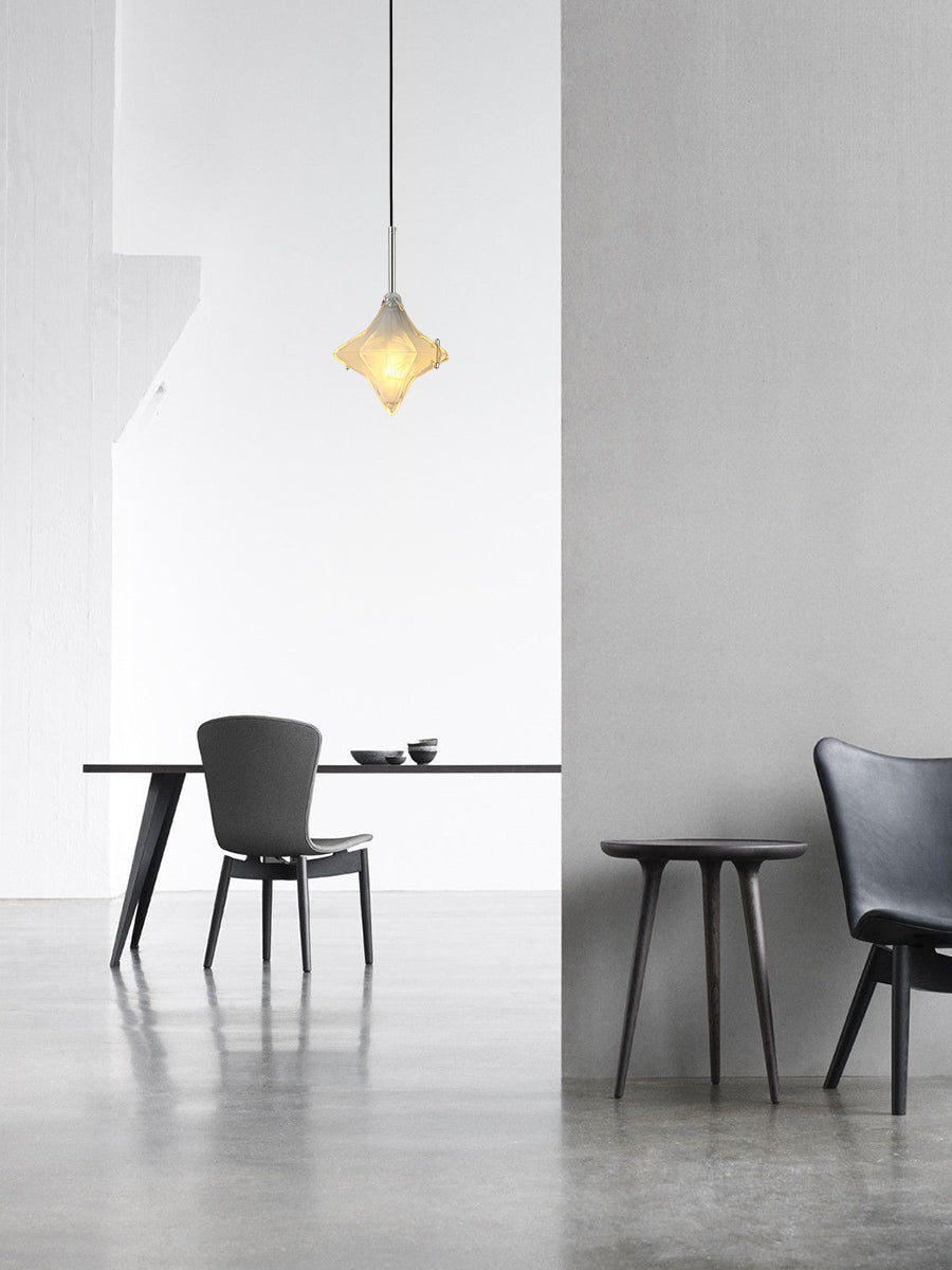 Art Deco Astris Elara Star Pendant Light-Frosted Glass Pendant with Geometric Style