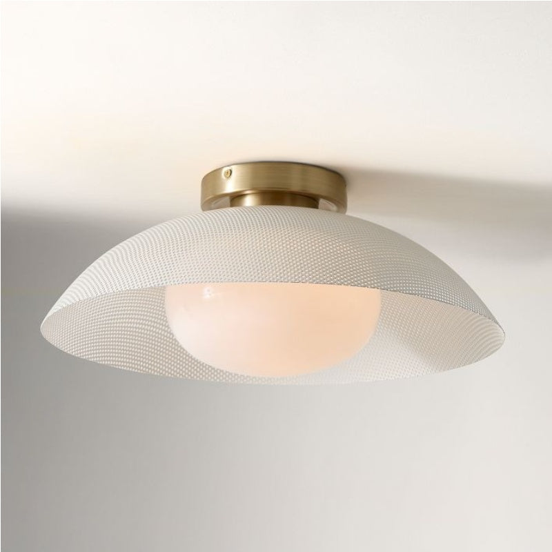 Elorina Flush Mount Glass/Metal Ceiling Light - A Stylish Fixture for Modern Spaces
