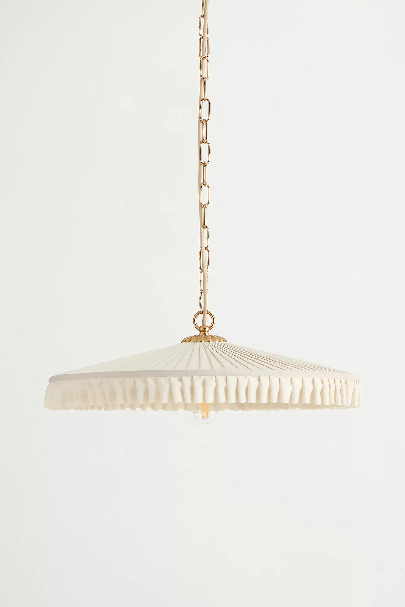 Elumina Silk Pleated Pendant Light - Classic Hanging Ceiling Fixture