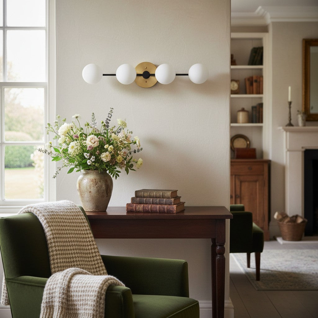 Glorica Glass Long Vanity Light - Modern Minimalist Wall Sconce Design