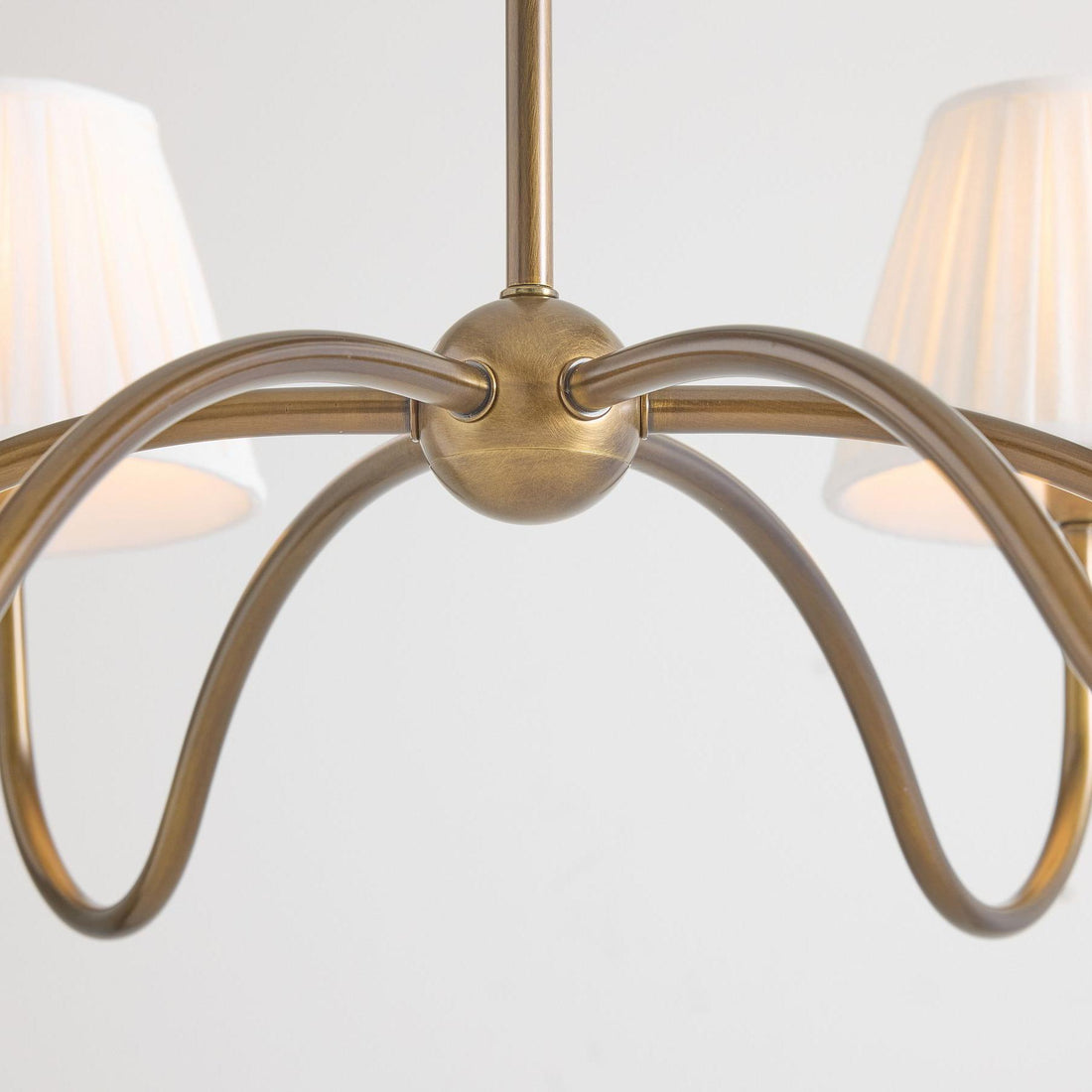 Luvora Fabric Modern Chandelier - Multi-Head Pleated Shade for Living Room