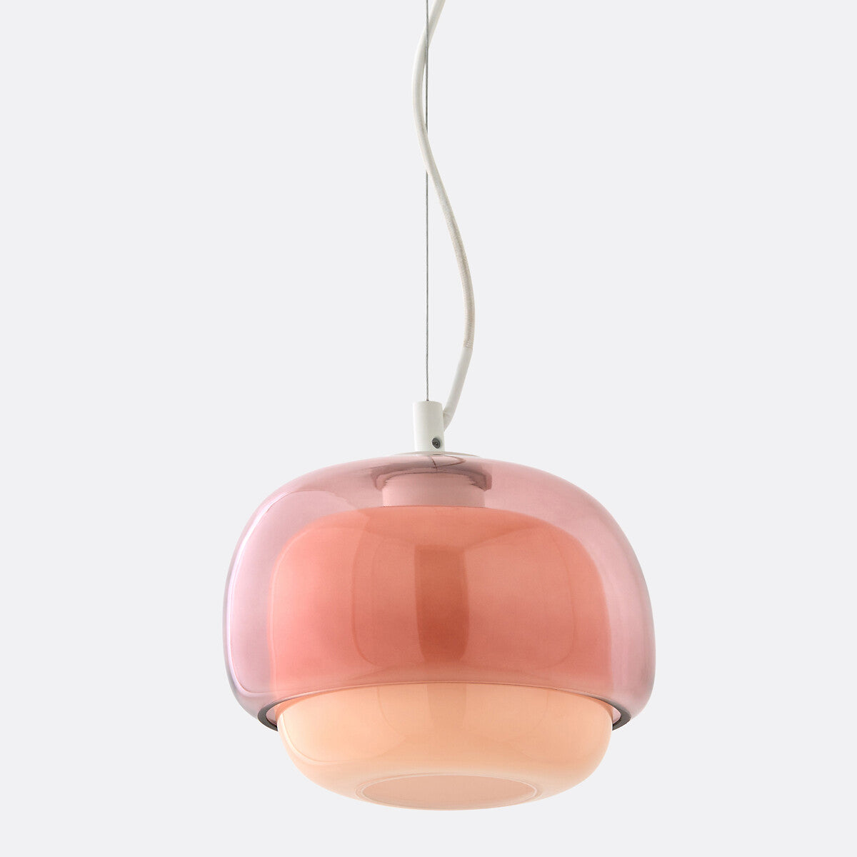 Clinco Modern Mushroom Pendant Light - Colored Glass Hanging Light