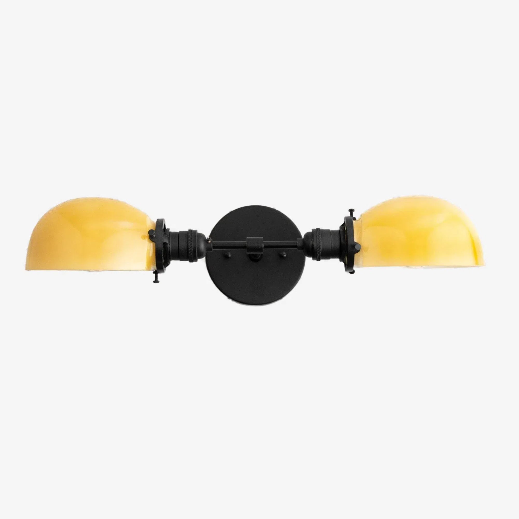 Ornato Luxe Mid-Century Vanity Light - Brass Bathroom Fixture with Opal Glass