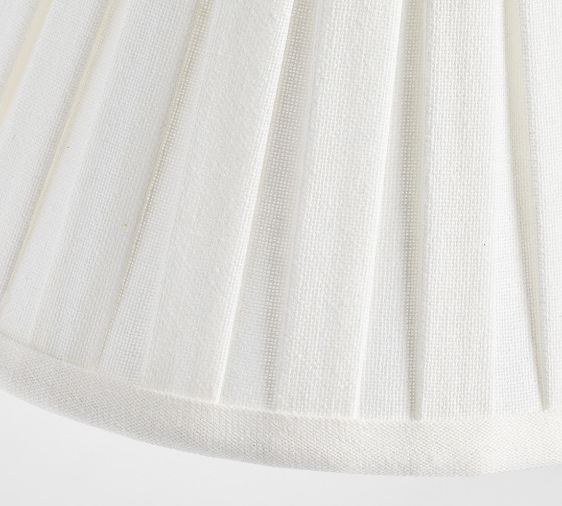 Luvora Pleated Linen Floor Lamp - Adjustable Retro Lamp for Farmhouse