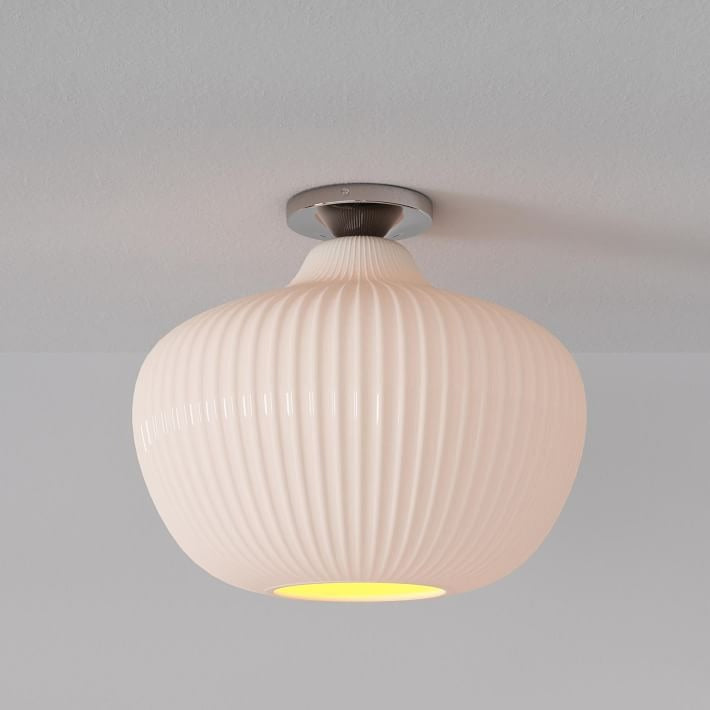 Plafonnier encastré en verre Rivrona - Design globe champagne moderne