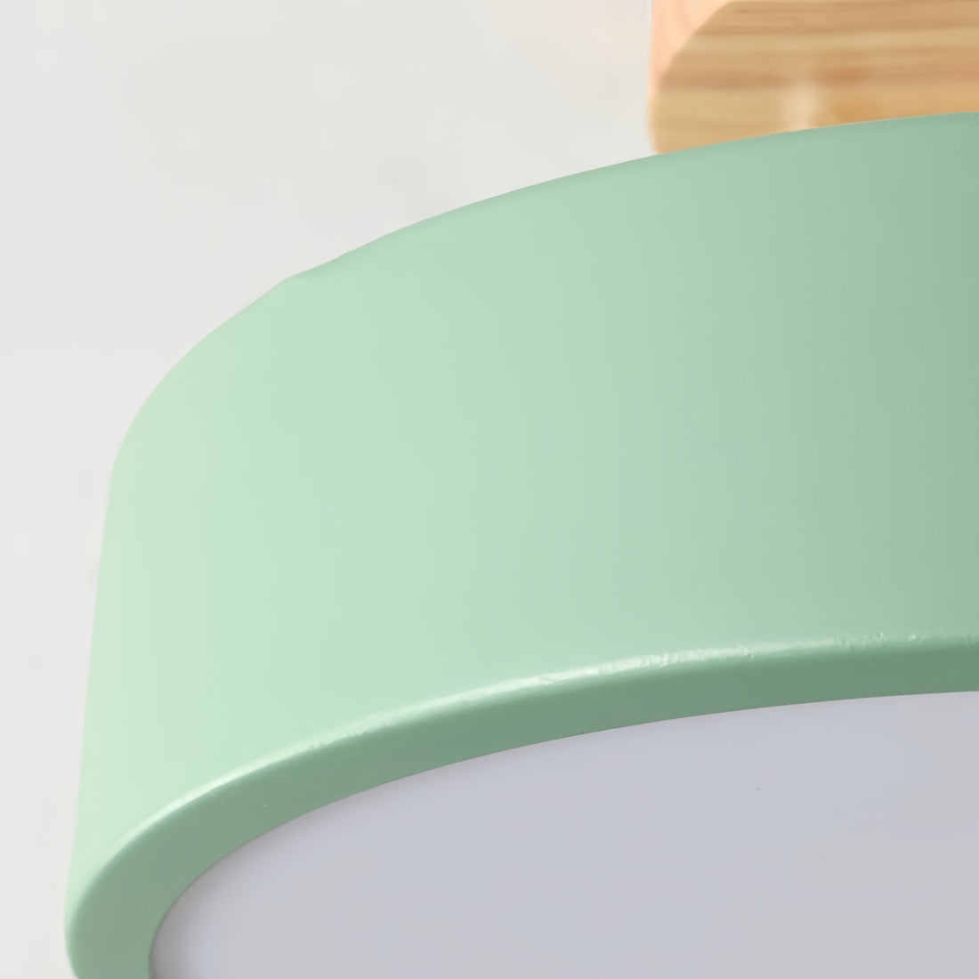 Plafonnier rond Macaron – Plafonnier en bois de style scandinave