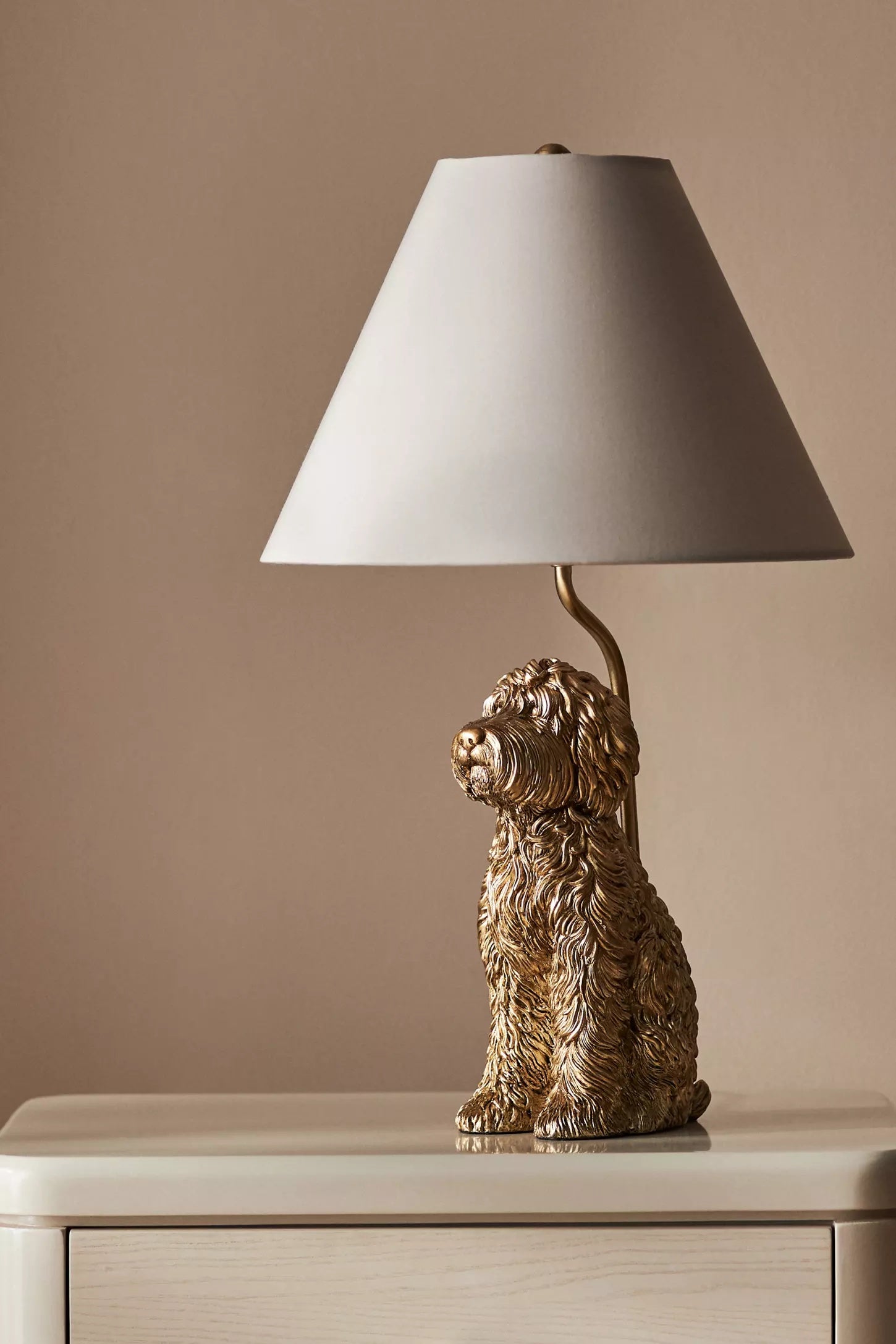 Pawdia Fabric Decorative Table Lamp - Animal Sculpture Bedside Lamp