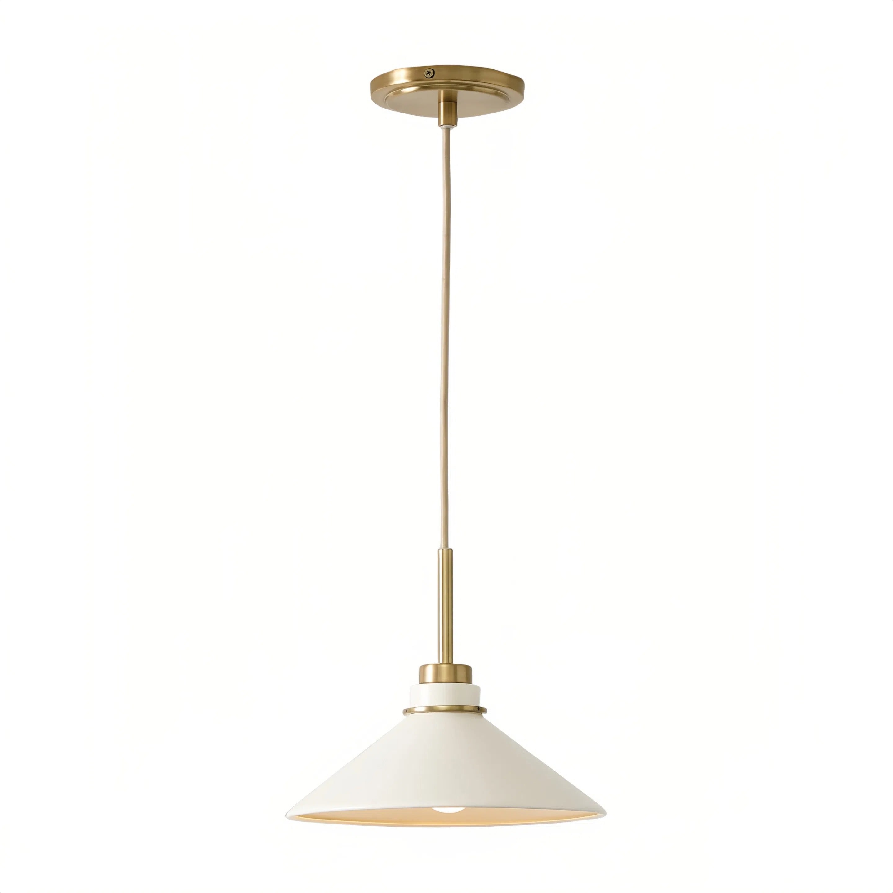 Aurenza Modern Farmhouse Pendant Light - Adjustable Shade for Warm Ambiance