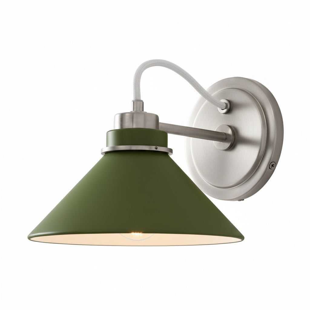 Aurenza Sconce – Farmhouse Wall Light with Metal Accents for Cozy Spaces