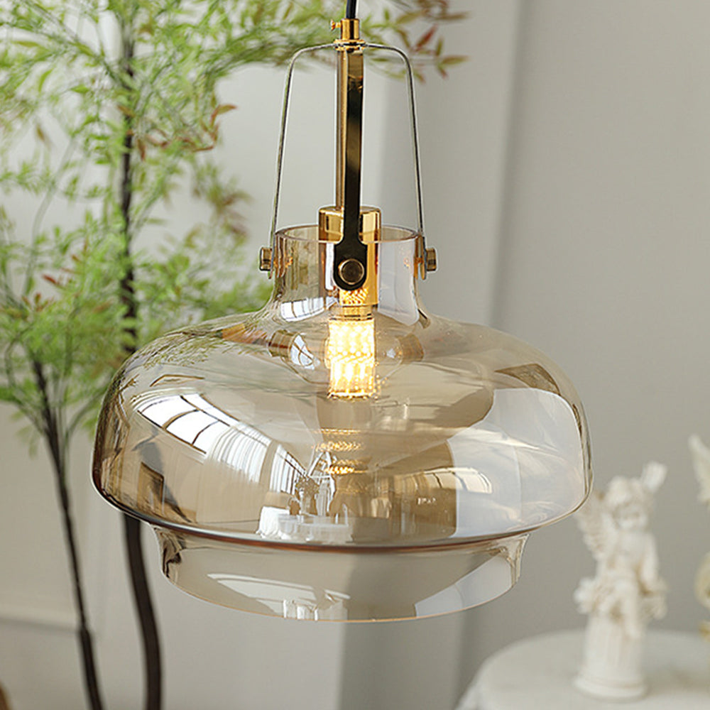 Modern Unique Shaped Fish Tank Glass Pendant Light